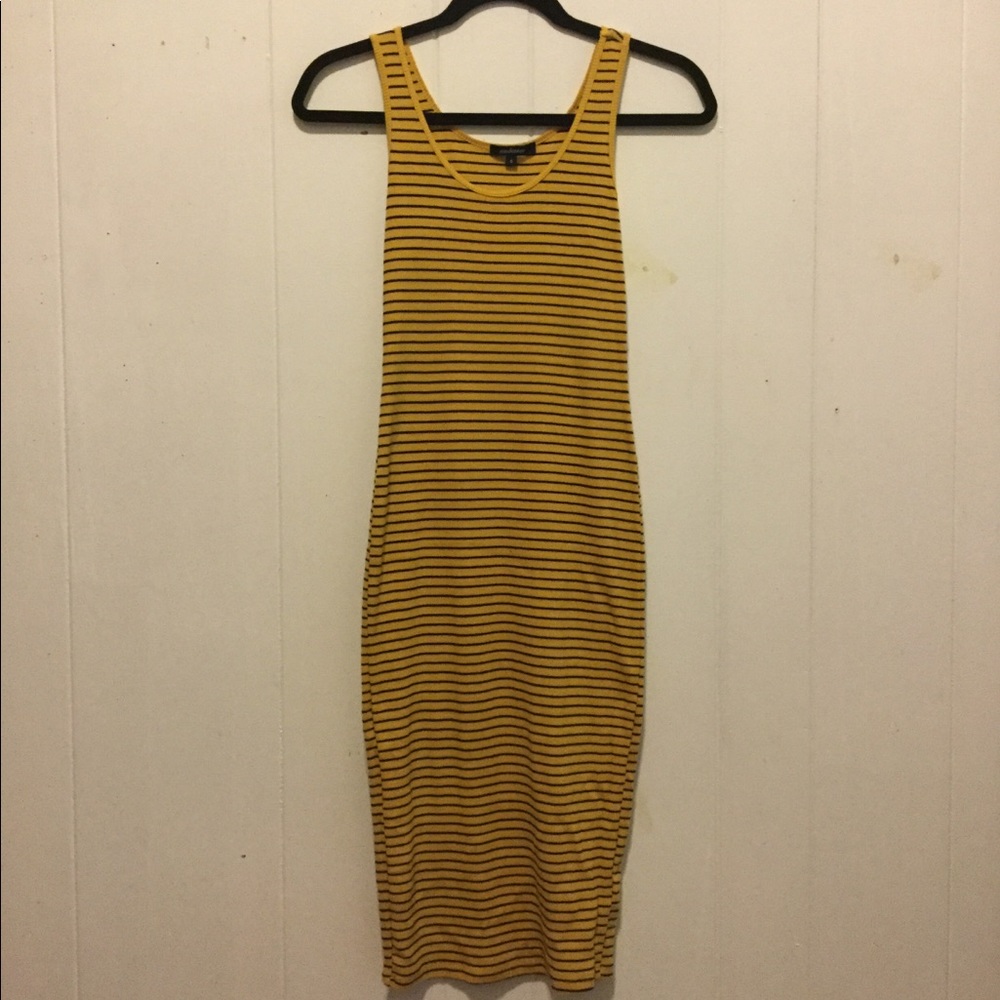 Yellow bodycon dress